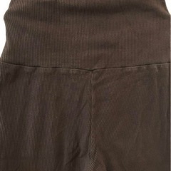 千趣会　マタニティ　リブフレアパンツ　ブラウンの画像