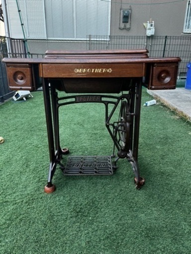 アンティーク　ブラザー　ミシン台