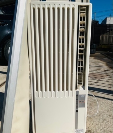 【現状品】取り外し品・通電OK｜Haier ハイアール ルームエアコン ウインド型冷房専用 JA-16M 2014年★