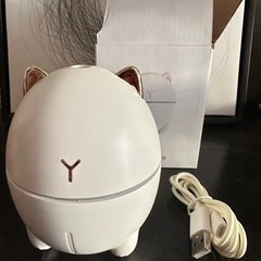 新品　ミニ加湿器 卓上 usb給電 七色ライト 静音200ML ...