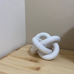 《新品未使用》ウッドチェーンオブジェの画像