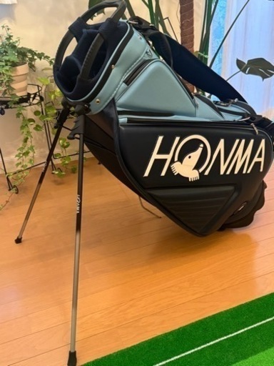 【美品】追加！本間ゴルフバッグ　アイアン、ウッドカバー&小物入れ付き