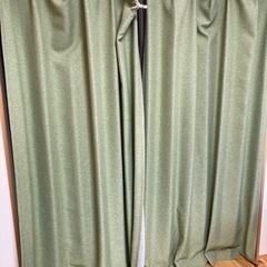 ニトリカーテン　緑　