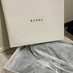 【新品未使用】RANDA ブーツ ブラック Lの画像