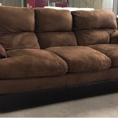 3人掛けソファ ブラウン 格安で‼️の画像