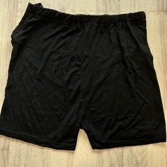 3分丈マタニティレギンス 妊婦服スパッツ ペチパンツ黒の画像
