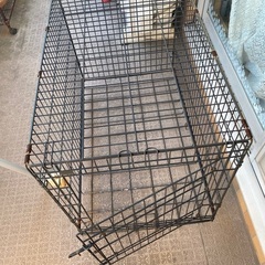 「犬　ゲージ　90-56-60cm トレー付