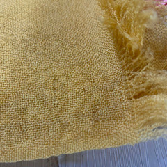 ストール レッド ベージュ 2点セット 男女兼用 ふわふわ手触り 可愛いの画像