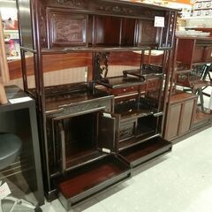 唐木違い棚 唐木飾り棚【モノ市場東海店】141の画像