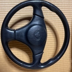 AE111 カローラレビン　革巻きステアリング