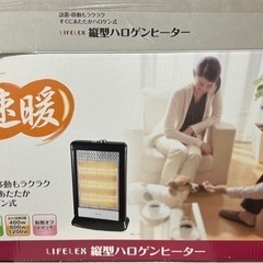 縦型 ハロゲンヒーター　黒の画像