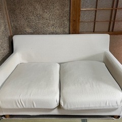 【GO-10】1/21までの週末限定！ ソファ ラブソファ 2人掛けの画像