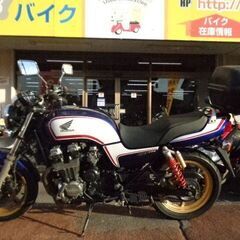 NO.4889　ＣＢ７５０　ＲＣ４２　空冷４サイクルＤＯＨＣ１６バルブ４気筒７５０ｃｃ　ＥＴＣ付き　モリワキ集合マフラー付き　リヤボックス付き　ブルー＆ホワイト　☆彡の画像