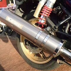 NO.4889　ＣＢ７５０　ＲＣ４２　空冷４サイクルＤＯＨＣ１６バルブ４気筒７５０ｃｃ　ＥＴＣ付き　モリワキ集合マフラー付き　リヤボックス付き　ブルー＆ホワイト　☆彡の画像