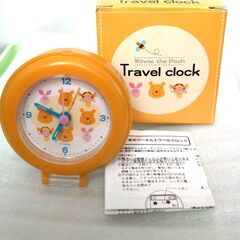新品:くまのプーさんトラベルクロック ディズニー 置時計の画像