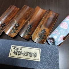 おしぼり皿　天然木　高級美術漆器の画像