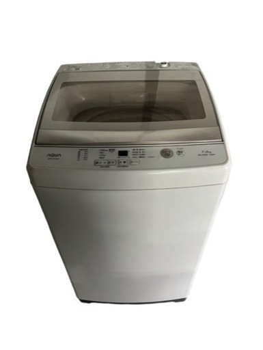 【ジ 0118-05】 AQUA 全自動電気洗濯機　AQW-GS70G 7.0kg 2019年製　