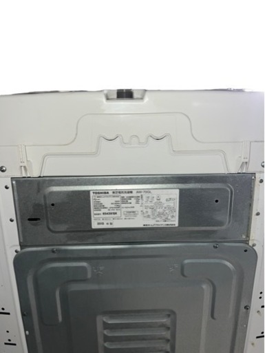 【ジ 0118-06】 TOSHIBA 全自動電気洗濯機　AW-70GL 7.0kg 2013年製　