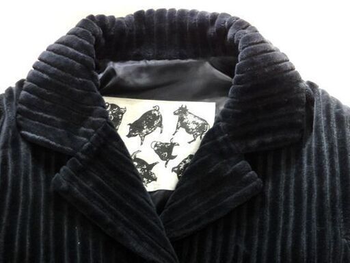 ISSEY MIYAKE 70s 80s 太コーデュロイ ジャケット 9号 ブラック/黒 ショート イッセイミヤケ ヴィンテージ ツモ