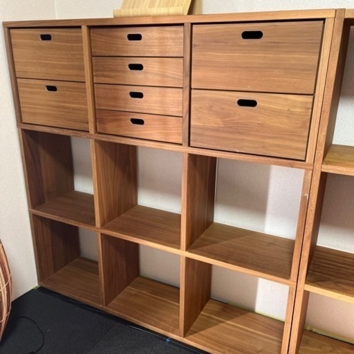 美品スタッキングシェルフ木製
