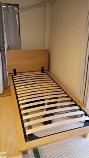 無印良品　シングルベットフレーム　ヘッドボード付