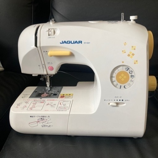 動作確認済み ライト付き　コンパクトミシン　ジャガー JAGUAR 電子ミシン 美品 裁縫道具　レトロ ブラザー brother  軽量 持ち運び KY-001