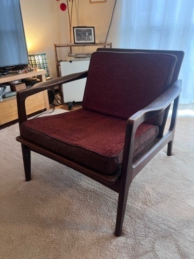 【アンティーク】MARUNI オールドマルニ リビング アームチェア