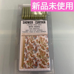 シャワーカーテン　花柄　チューリップ　欧米　おしゃれ