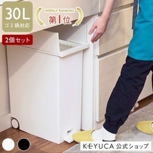 KEYUCA 30Lゴミ袋対応 ゴミ箱