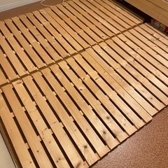 取引中すのこベッド　木製パレット　4枚　シングルサイズ