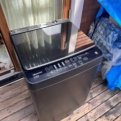 カッコいい　高年式　ブラック　全自動洗濯機