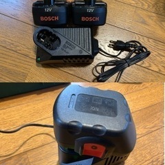 お話し中！【山梨県/直接手渡し】ボッシュ(BOSCH)コードレスバッテリードライバードリル(12V)PSR1200/B型の画像