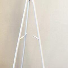 白　ポールハンガー　コート　収納　ラック