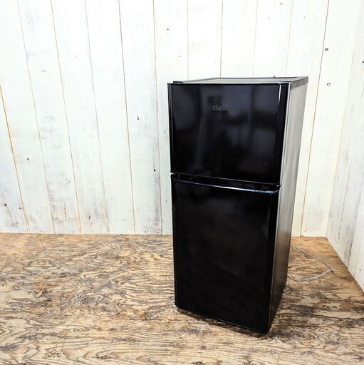 2/3 終 Haier 冷凍冷蔵庫 JR-N121A  右開き 121L ブラック 2ドア 一人暮らし 動作確認済み 2017年製 菊TK