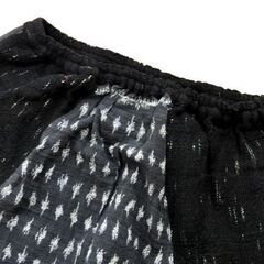 Kinu 「衣」 アジアン ロングスカート パッチワーク ブラック/黒 タイ製 インド綿 ネップ糸 札幌市 中央区 南12条の画像