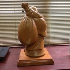 七福神　布袋 彫刻 薫作　木彫　アンティークの画像