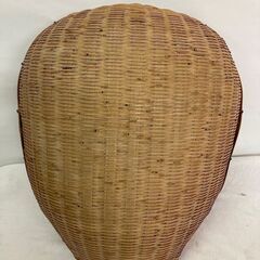 中古　良品　箕 竹籠 片口じょけ　 竹ざる 古民具 籠 竹籠 天然素材 竹細工 古道具 農具 飾り オブジェ 　竹編み　470×500×170　愛知　一宮市　江南市　稲沢市　名古屋　岐阜　各務ヶ原　岐南町　羽島　三重　グッドプライス一宮の画像