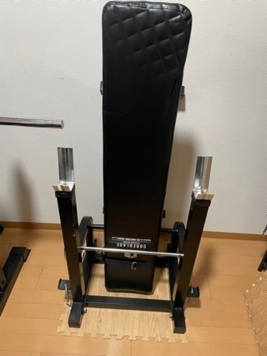 可変式ダンベル　フラットベンチ(バーベル台付)