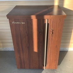 ＊Furniture Type ファーニチャータイプ ミシン台 台のみ ジャノメミシン MODEL802用 木製 引き出し付きの画像
