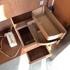 ＊Furniture Type ファーニチャータイプ ミシン台 台のみ ジャノメミシン MODEL802用 木製 引き出し付きの画像