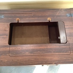 ＊Furniture Type ファーニチャータイプ ミシン台 台のみ ジャノメミシン MODEL802用 木製 引き出し付きの画像