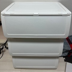 ニトリ　収納ケース　Nフラッテホワイト