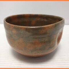 ▼【茶道具　抹茶碗　中古　いびつ　薄肉　あつみ　詳細不明】（NF...