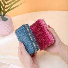 バレンタインセール　ミニウォレット&カードケース　クロコダイル　...