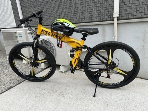 （決まりました。）半額以下！ほぼ新車！未使用車 折り畳み式　26ｲﾝﾁ ディスクブレーキマウンテンバイク