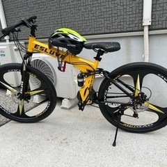 （決まりました。）半額以下！ほぼ新車！未使用車 折り畳み式　26ｲﾝﾁ ディスクブレーキマウンテンバイク　