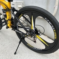 （決まりました。）半額以下！ほぼ新車！未使用車 折り畳み式　26ｲﾝﾁ ディスクブレーキマウンテンバイク　の画像