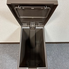【お譲り先決まりました】ゴミ箱 カインズ ユニード プッシュ＆ペダル 20L ブラウンの画像