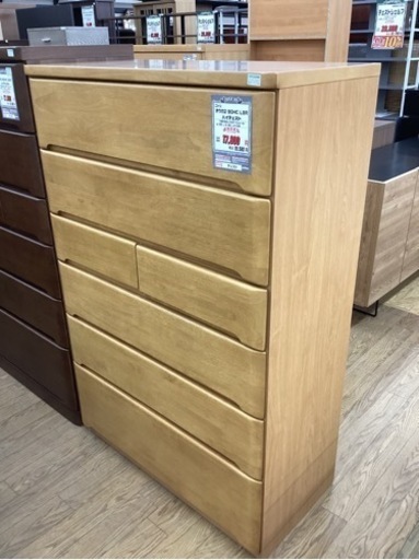 KA-60【新入荷　リサイクル品】ニトリ　オウカ2 ハイチェスト　ナチュラル