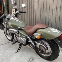 ★20万円　マグナ50 ミリタリーカスタム！走行少ない！セル1 実働車　バッテリー新品！ホンダ　マグナ　原付の画像
